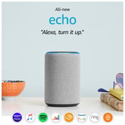 All-new Amazon Echo (3rd generation) Smart speaker with Alexa Heather Grey Fabric (International Version)