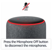 All-new Amazon Echo (3rd generation) Smart speaker with Alexa Heather Grey Fabric (International Version)