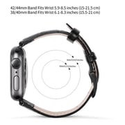حزام Apple Watch دوكس دوكيس 38/40 مم السلسلة الفاخرة أسود