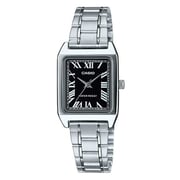 Casio LTP-V007D-1B Dress Silver Stainless Steel Analog Watch Women