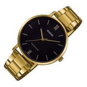 Casio Dress Gold Tone Stainless Steel Women Analog Watch LTP-VT01G-1B