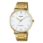 Casio Dress Gold Tone Stainless Steel Women Analog Watch LTP-VT01G-7B