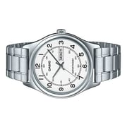 Casio Enticer Silver Stainless Steel Men Analog Watch MTP-V006D-7B2