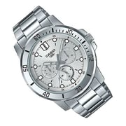Casio Enticer Silver Stainless Steel Men Analog Watch MTP-VD300D-7E
