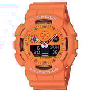 Casio GA-100RS-4A G-Shock Orange Resin Analog/Digital Watch Men