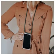 Lookabe Necklace Clear Case & Cord iPhone 11 Green