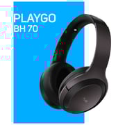 Play PLAYGO BH70 AI Based Wireless Noise Cancelling Headphones Grey