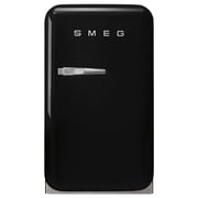 Smeg Single Door Refrigerator Retro Style Black 38 Litres FAB5RBL3GA