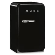 Smeg Single Door Refrigerator Retro Style Black 38 Litres FAB5RBL3GA