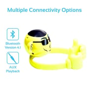Promate Ape Mini High Definition Wireless Monkey Speaker With Smartphone Stand Yellow