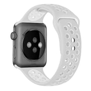 سوار Apple Watch 38 مل من بروميت أوريو - رمادي / أبيض