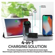 Promate POWERSTATE Apple Wireless Charging Dock Grey