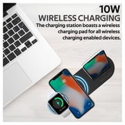 Promate POWERSTATE Apple Wireless Charging Dock Grey