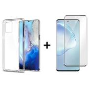 Glassology Clear Case + 5D Glass Screen Protector For Samsung S20