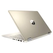 HP Pavilion x360 (2018) Laptop - 8th Gen / Intel Core i5-8265U / 14inch FHD / 256GB SSD / 8GB RAM / Shared Intel UHD 620 Graphics / Windows 10 / Gold - [14-DH0001NE]