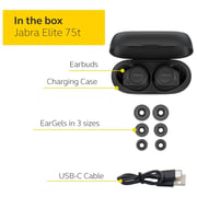 Jabra ELITE 75t True Wireless Earbuds Black