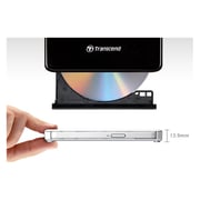 Transcend TS8XDVDS-K Slim Portable DVD Writer Black