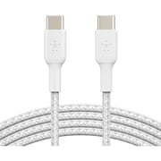 Belkin Boost Charge™ Braided Usb-C To Usb-C Cable, 1M, White