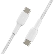 Belkin Boost Charge™ Braided Usb-C To Usb-C Cable, 1M, White