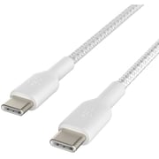 Belkin Boost Charge™ Braided Usb-C To Usb-C Cable, 1M, White