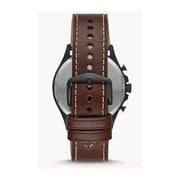 Fossil Forrester Brown Leather Chronograph Watch For Men FS5608