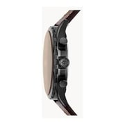 Fossil Forrester Brown Leather Chronograph Watch For Men FS5608
