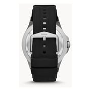 Fossil FB-02 Black Silicone Analog Watch For Men FS5689