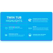 Candy Topload Semi Auto Washer 10 kg RTT2101WSU-19