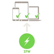 Belkin Boost Charge 27W USB-C Home Charger Silver F7U060my-SLV