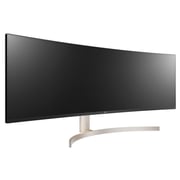 LG Monitor UltraWide Curved 49 Inch Dual QHD IPS LED 32:9 with HDR 10 - 49WL95C-W