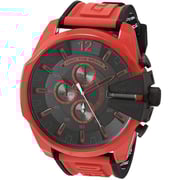 Diesel Mega Chief Red Silicone Analog Men Watch DZ4526