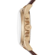 Michael Kors Gage Brown Leather Analog Men Watch MK8785