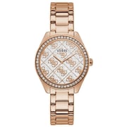 Guess Sugar Rose Gold Stainless Steel Analog Watch For Women GW0001L3