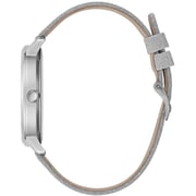 Guess Mariposa Silver Leather Analog Watch For Women GW0008L1