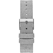 Guess Mariposa Silver Leather Analog Watch For Women GW0008L1