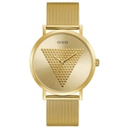 Guess Imprint Gold Stainless Steel Analog Watch For Men GW0049G1