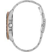 Guess Odyssey Silver/Rose Gold Stainless Steel Multi-function Watch For Men W1107G3