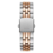 Guess Odyssey Silver/Rose Gold Stainless Steel Multi-function Watch For Men W1107G3
