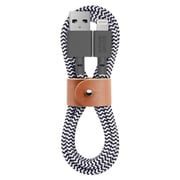 Native Union Belt XL Lightning Cable 3m Zebra