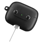 Woodcessories AirPod Pro Leather Necklace Case Midnight Black