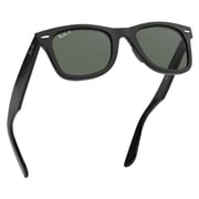 RayBan RB2140F-901/58-54 Wayfarer Black Plastic Polarized Uni Sunglasses