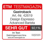 Gastroback Design Advanced Barista Espresso 42619