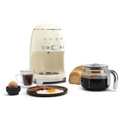 Smeg Drip Filter Coffee Machin Cream DCF02CRUK