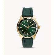 Fossil Belmar Three-Hand Date Dark Green Silicone Watch FS5597