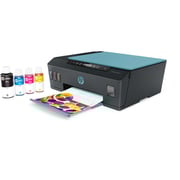 HP Smart Tank 516 Wireless All-in-One, Print, Scan, Copy, All In One Printer, Print up to 18000 black or 8000 color pages – Black – Cyan [3YW70A]