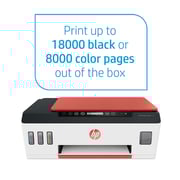 HP Smart Tank 519 Wireless All-in-One, Print, Scan, Copy, All In One Printer, Print up to 18000 black or 8000 color pages - Black - Cyan [3YW73A]