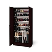 26 Pair Shoe Cabinet Brown