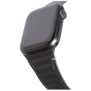 Decoded 42-44mm Leather Magnetic Traction Strap For Apple Watch Black