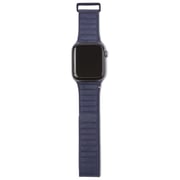 Decoded 42-44mm Leather Magnetic Traction Strap For Apple Watch Blue