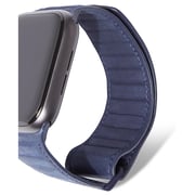 Decoded 42-44mm Leather Magnetic Traction Strap For Apple Watch Blue